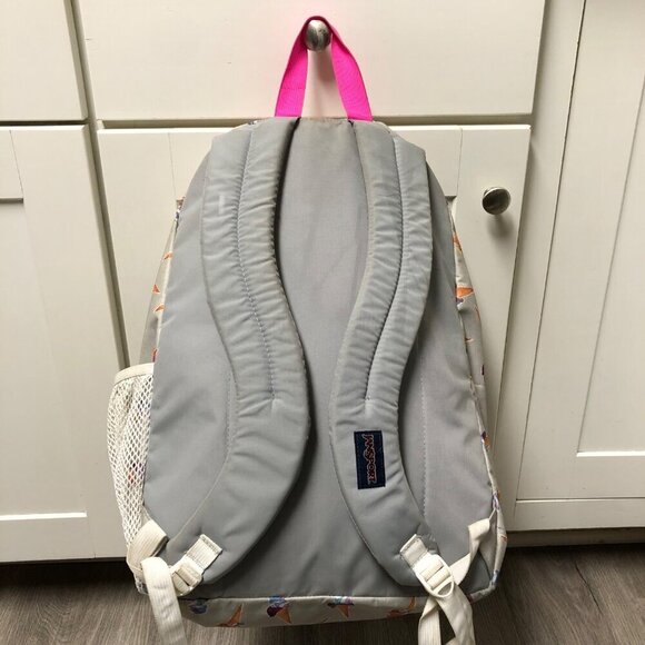 Jansport Rainbow Ice Cream Backpack Bookbag Student Bag Carry On Travel Novelty - Picture 8 of 13